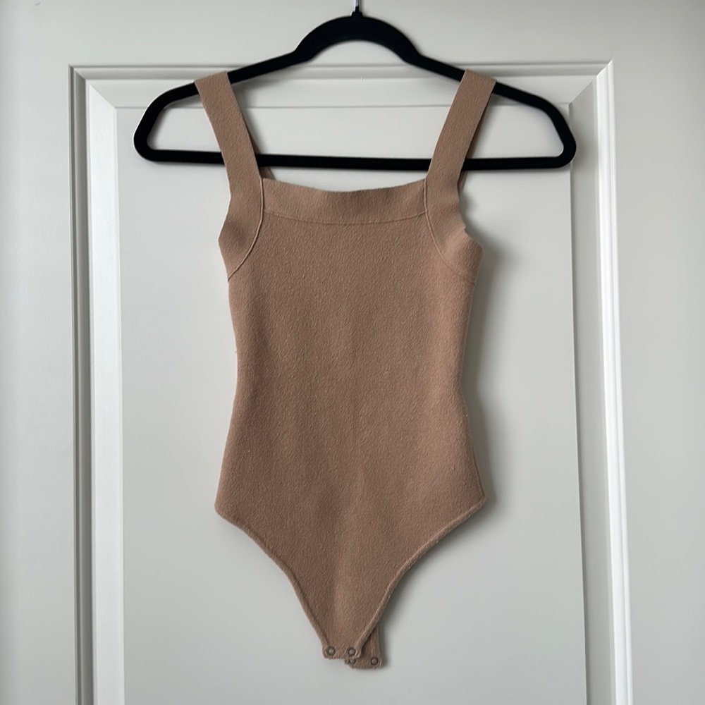 Tan bodysuit from Abercrombie